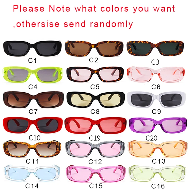 16 Colors Vintage Rectangle Wholesale Sunglasses Men High Quality Thick Frame Fashion Wide Sun Glasses Shades For Women Vendors Sunglasses AliExpress