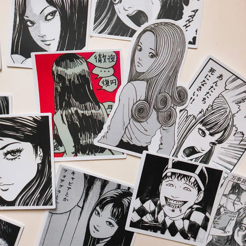 12pcs Cute Hand Account Stickerhorror Cartoon Diary DIY Decoration Material Sticker Bag Craft Photo Albums