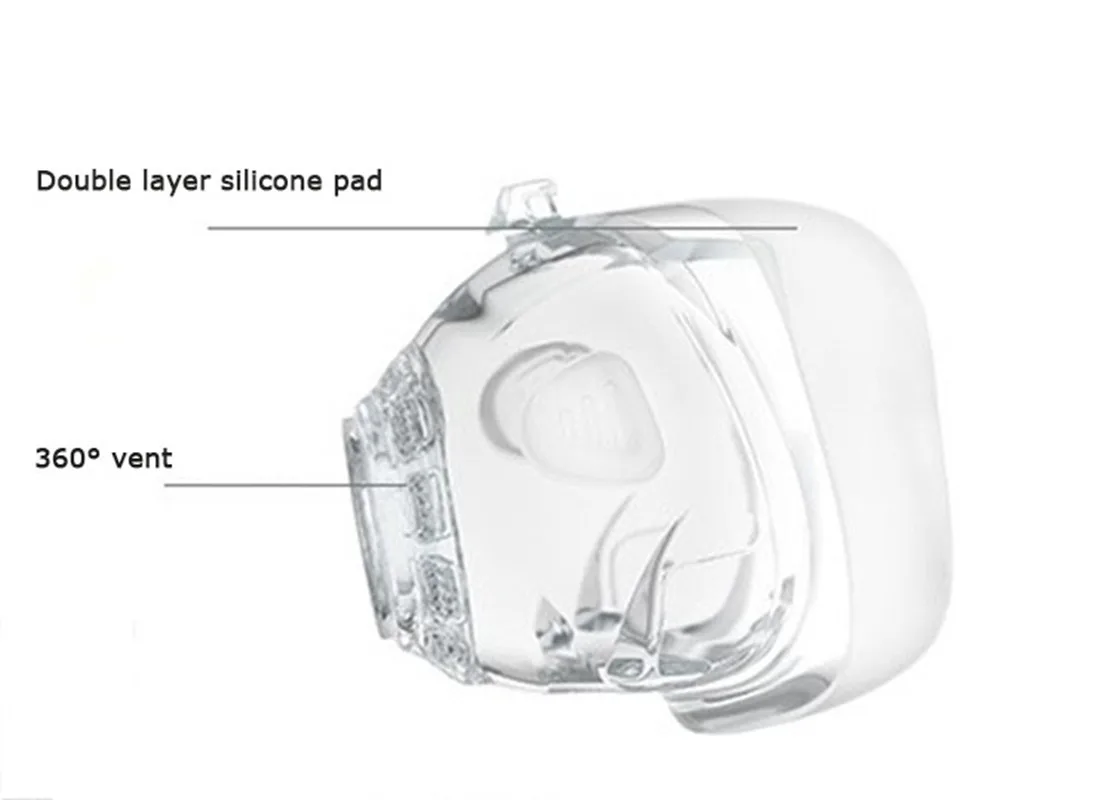 Ventilator Accessories for ResMed Mirage FX Nasal Mask Original Frame,Silicone Cushion,Headgear and Elbow Not Full Set of Mask