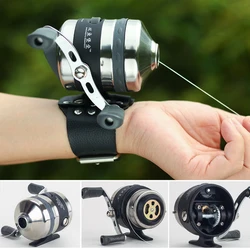 BL25 Fishing Reels for Slingshot Shooting Fish Use Dart Stainless Steel Metal Wheel Closed Fishing Wheel Spinning Fishing Reel