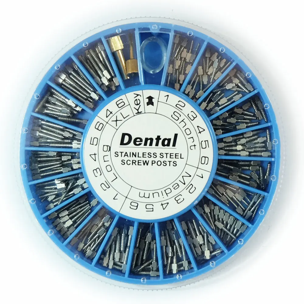 Dental Rvs Schroef Post Vergulde Schroef Post 120 Stuks Tandheelkundige Materialen Voor Tandarts Tool Tandheelkunde