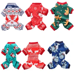 12 Styles Christmas Dog Clothes Pet Cat Dog Jumpsuits Clothes for Dogs Coat Jackets Pajamas Christmas Pet Clothing Chihuahua