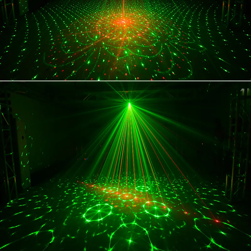 USB Mini Laser Light New Strange Flash LED Romantic Rotating Home Entertainment Lantern Remote Control Stage Light