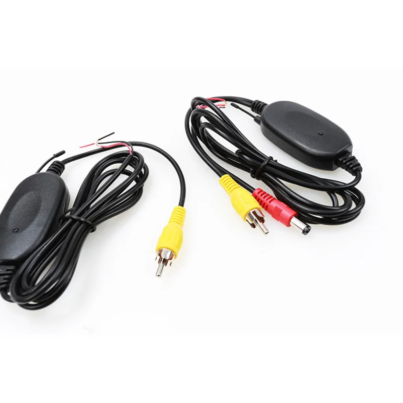 Câmera automotiva com visão traseira, fácil instalação, wi-fi, kit de fiação sem fio, 2.4ghz, dc, 12v, câmera veicular, transmissor/receptor sem fio