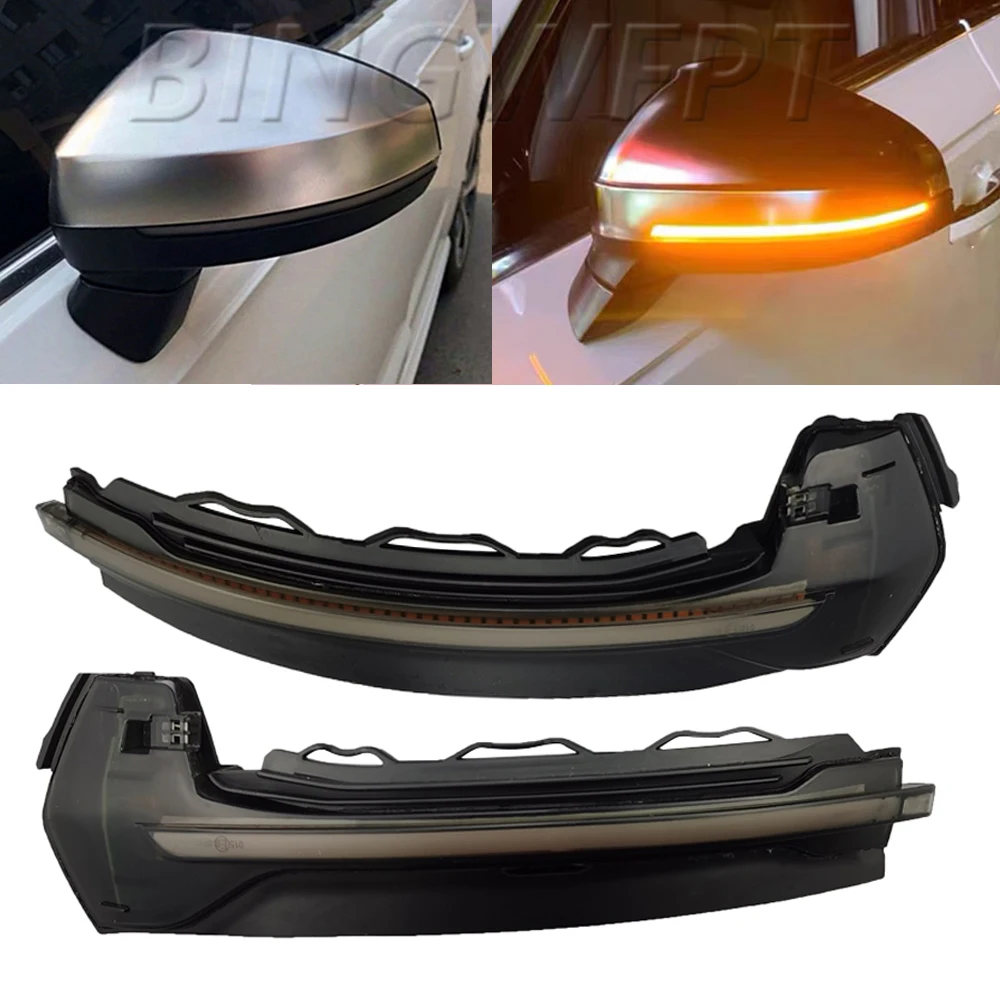 בלינקר דינמי עבור audi a3 8v s3 rs3 2013 2014 2015 2016 2017 2018 2019 2020 צד מראה הצד אור הוביל אות חץ מרסק