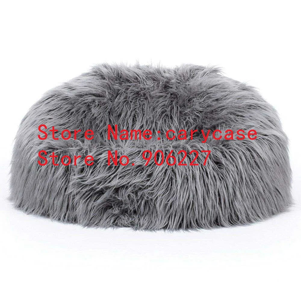 micro soft extra large adults shaggy fur pink bean bag sofa living room sitting lounger,elegant beanbag chair