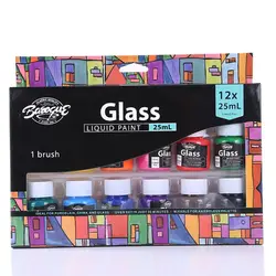 12x25ml Schweren Körper Farben Reiche Pigmente Glas Farbe Set für Malerei Leinwand Handwerk