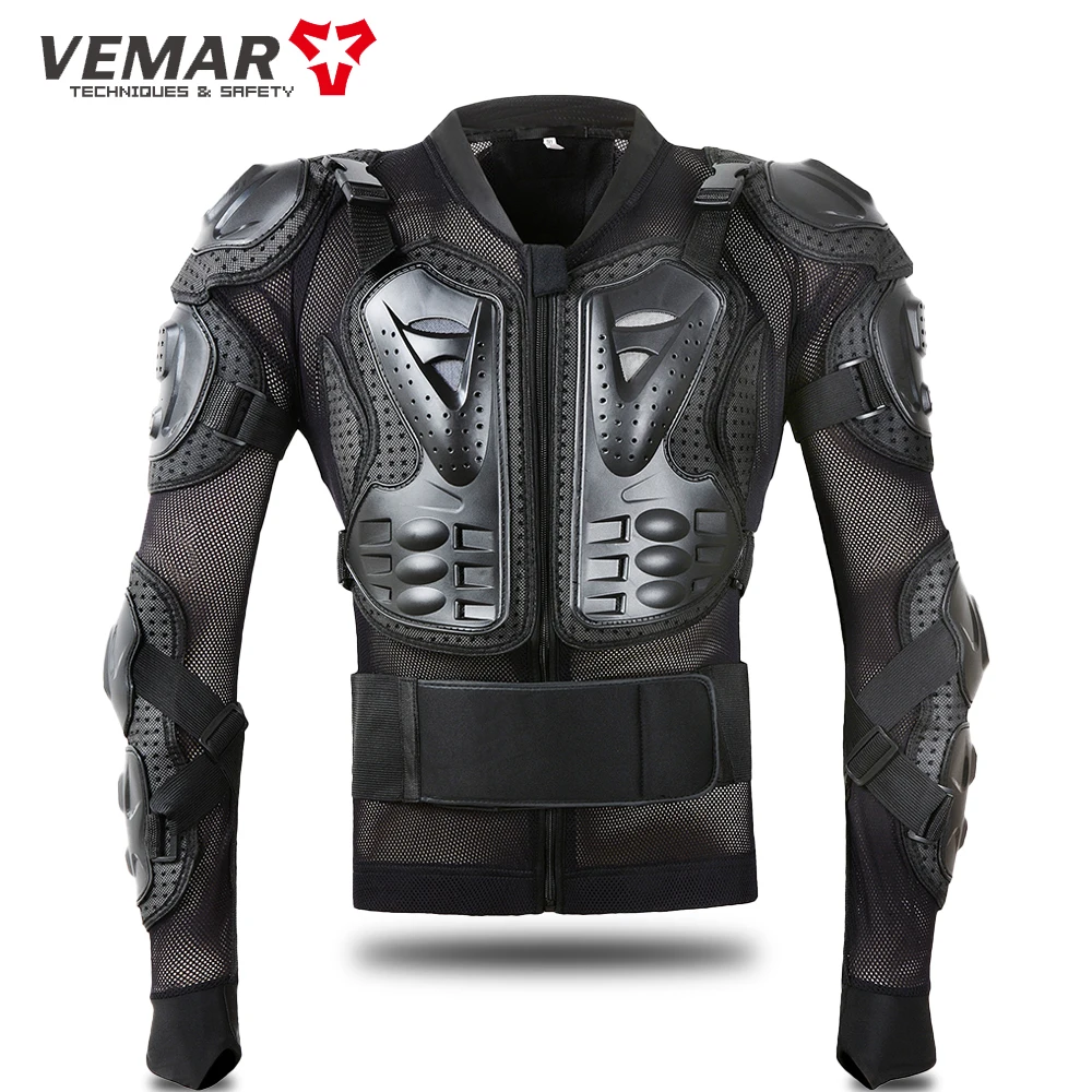 VEMAR Genuine Motorcycle Jacket Racing Armor Protector ATV Motocross Body Protection Jacket Clothing Protective Gear Mask Gift