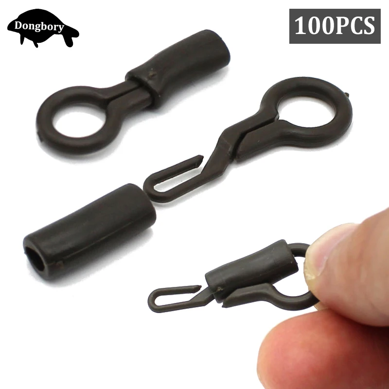 100PCS Back Lead Clips with Silicone Sleeves Carp Rigs Connector Fishing Locking Tube Convert Lead Weight Sleeve for Carp Tackle