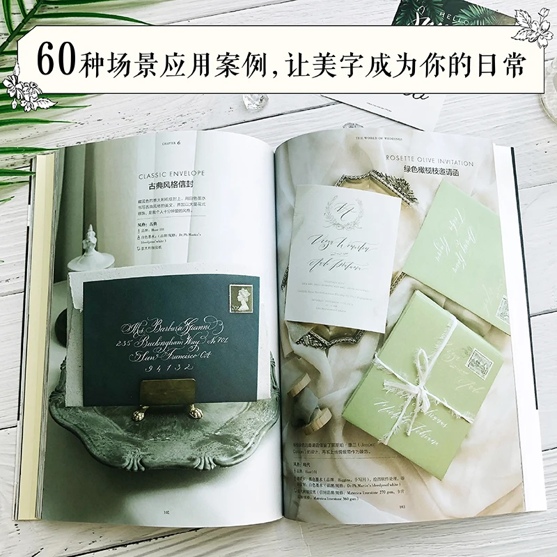 Zero Basis Writing English Ornamental Calligraphy Copybook andwritten English Round Font Calligraphy Practice Book