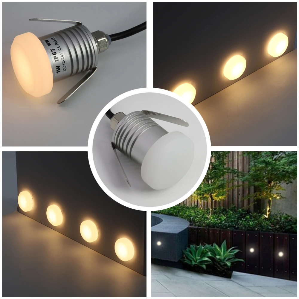 Imagem -02 - Luminária Led de Parede à Prova Dágua Ip67 Iluminação Macia de Alumínio Iluminação para Varanda Jardim Corredor Arandela Interna 12v24v