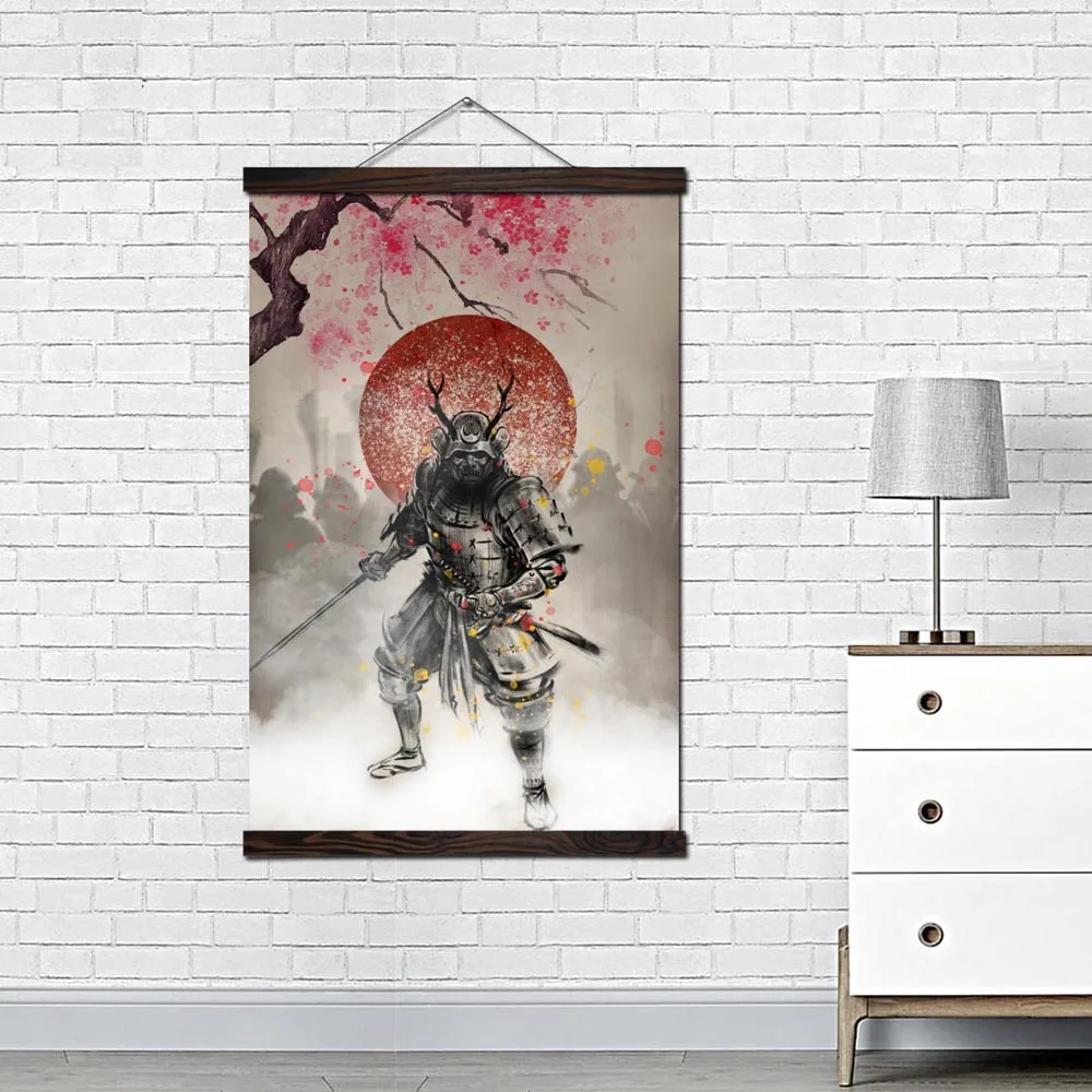 Wall Art Canvas Painting Posters and Prints Wall Picture for Home Decoration Modern Canvas Art for Living Room Japanese Bushido