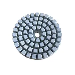 Disque de Polissage à Support Diamanté, 4 Pouces, 100mm, Feuille Flexible, Convertible, pour Meuler le Granit, la Pierre, le Béton, le Marbre