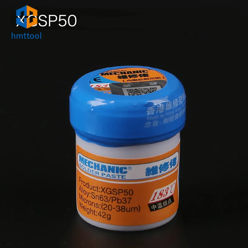 183 Degree MECHANIC XGSP-50 Solder Paste Flux Soldering Paste BGA SMD Welding Paste Flux For Mobile Phone Repair Tools