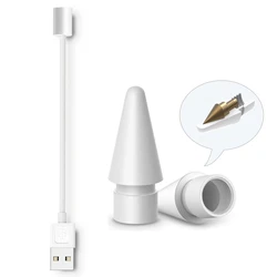 Magnetic Charging USB Kabel 1 Pc für Peilinc Stift, für Apple Bleistift Spitze & Peilinc Stylus Nib 2 Pcs