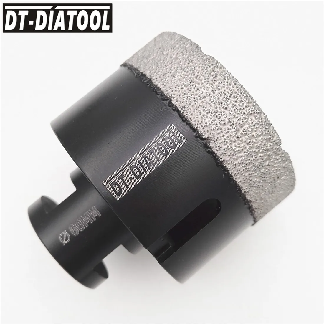 DT-DIATOOL 1 M14 Đường Kính 60 Mm Khô Hút Chân Không Chia Lửa Bằng Đồng Nguyên Kim Cương Khoan Core Bit Gạch Ceramic Lỗ Cưa Đá Hoa Cương Đá Cẩm Thạch đá Mũi