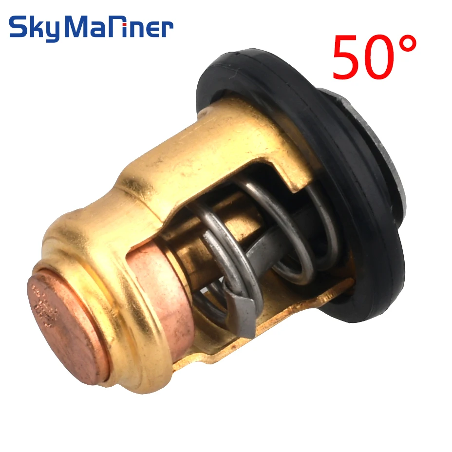 50 degree Thermostat 6E5-12411 688-12411 6H3-12411 6E5-12411-10 for Yamaha FOR SUZUKI Outboard Motor 15 25HP 30HP 40HP 220HP