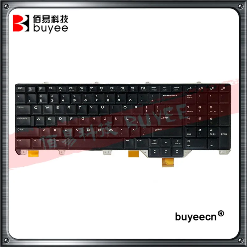 

Genuine Original Black US Keyboard with Backlit For DELL Alienware ALW17 17 R5 Laptop replacement keyboard