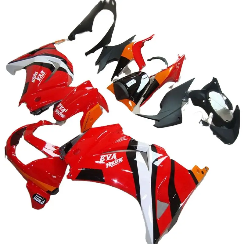 Custom Injection mold fairings kit for KAWASAKI Ninja 250R ZX250 2008-2014 sport fairing kits EX250R 08-14 red  flames bodywork