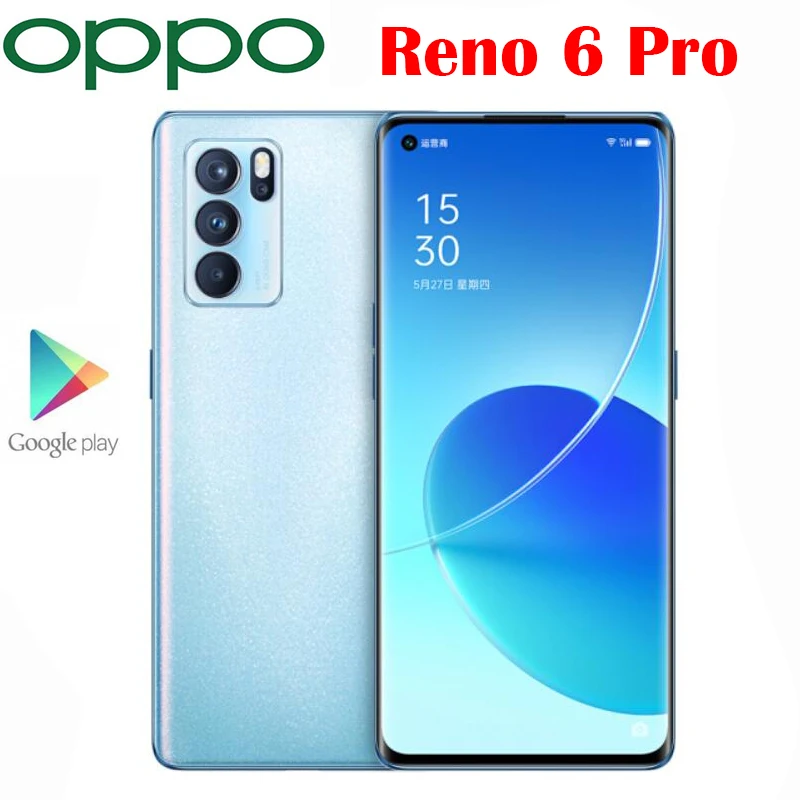 Official New Original OPPO Reno 6 Pro 5G Mobile Phone MTK Dimensity 1200 Octa Core 6.55inch 64MP Camera 65W Super Charge 4500Mah