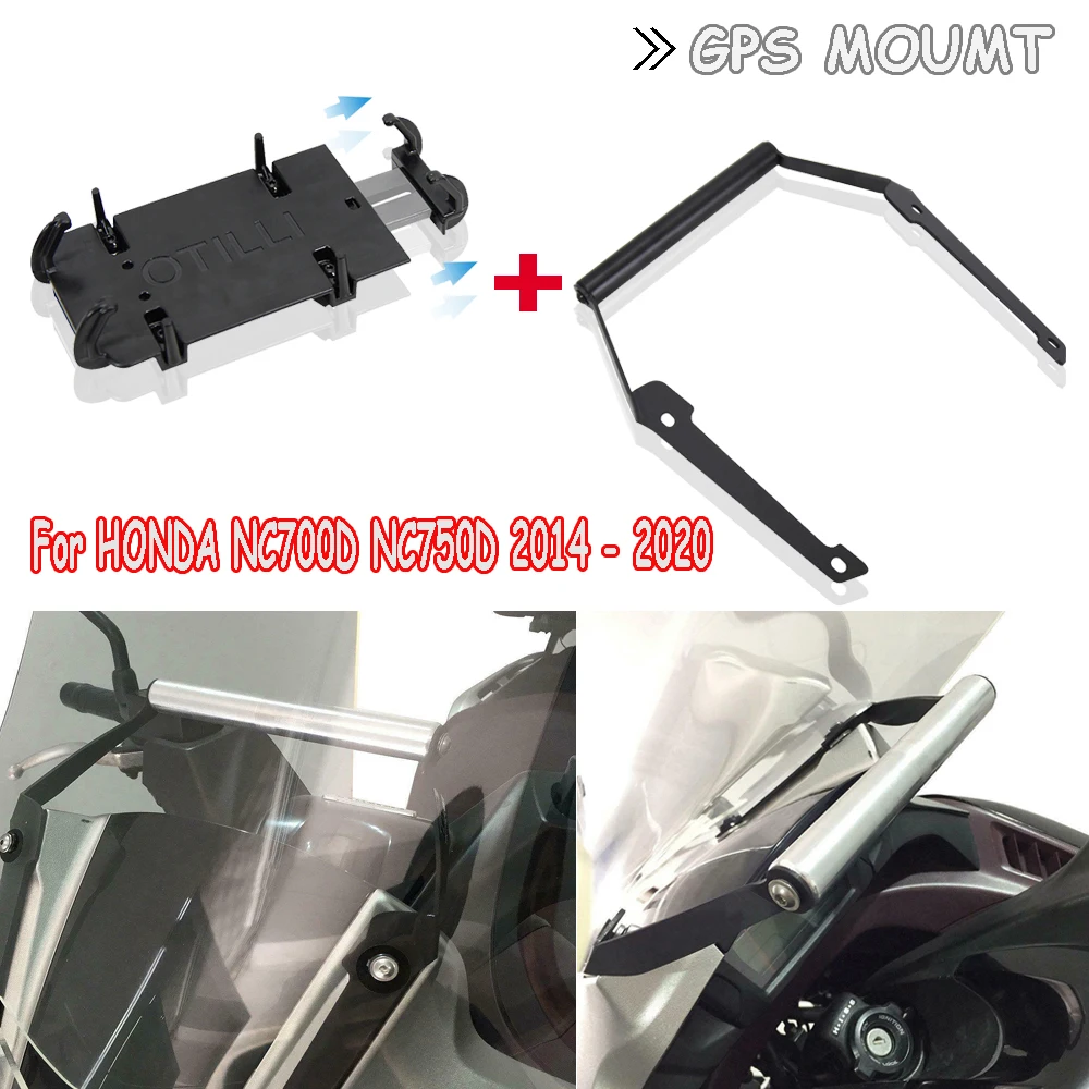 

For HONDA NC750D 2014-2020 Motorcycle Accessories Front Phone Stand Holder Smartphone Phone GPS Navigaton Plate Bracket