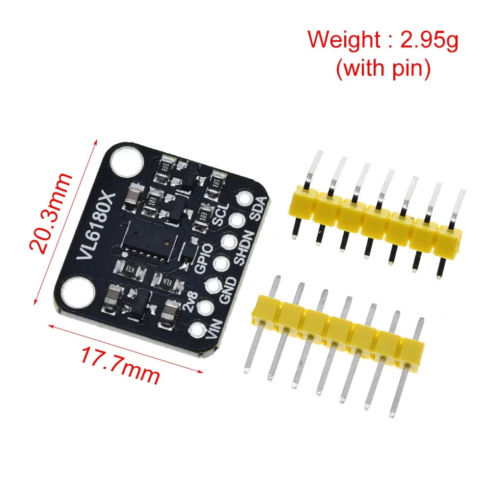 1/3 Stück VL6180 VL6180X Entfernungsmesser Optisches Entfernungssensormodul für Arduino I2C-Schnittstelle 3,3V 5V Gestenerkennung – Detail 5