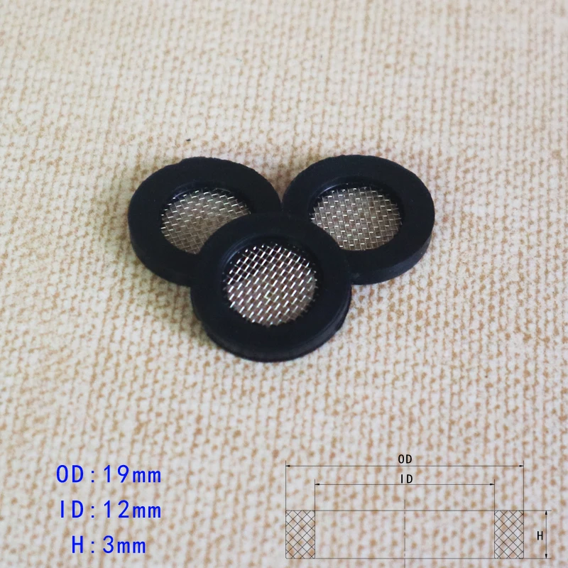 100pcs Black 1/2\