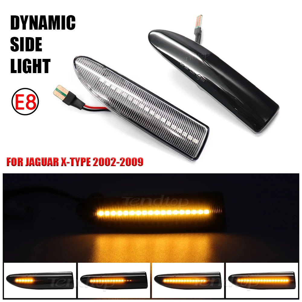 Turn Repeater LED Dynamic Turn Signals Lights Side Marker Blinker For Jaguar X-Type 2002 2003 2004 2005 2006 2007 2008 2009