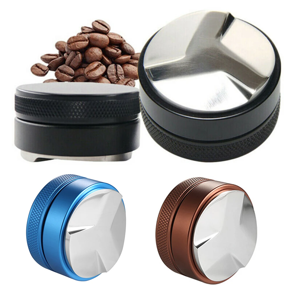 

Adjustable Coffee Tamper Distribution Tool For Espresso Coffee Portafilters Parts Kitchen Tool For Tamping Fresh Ground 51/58mm