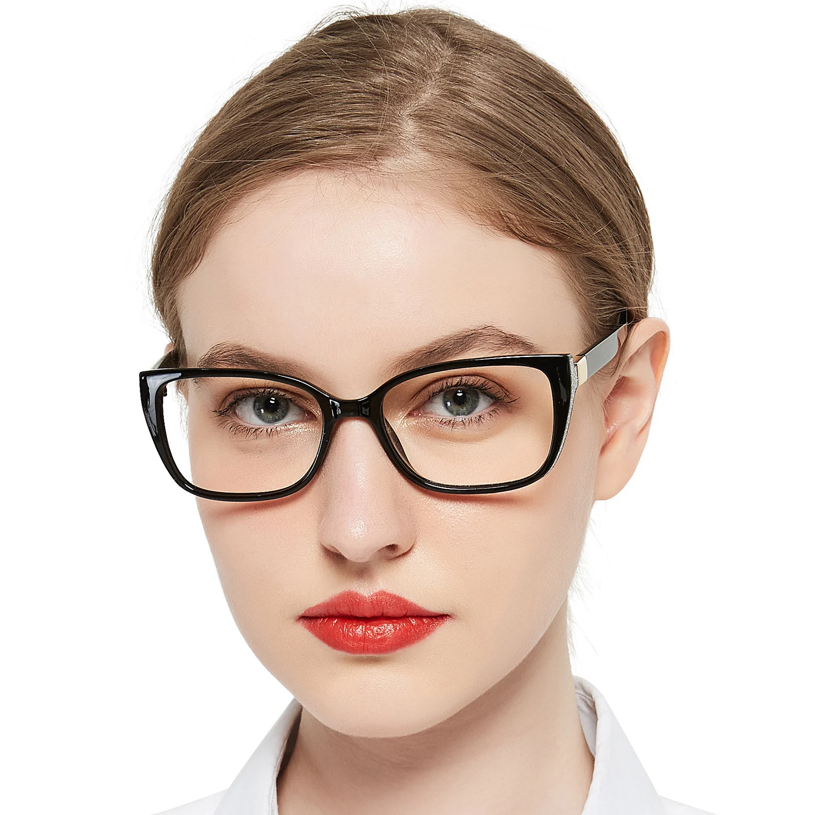 OCCI CHIAR Reading Glasses Women Big Size Eyeglasses Frames For Reader Cat Eye Hyperopia Eyewear Magnifying Fashion Spectacle +1