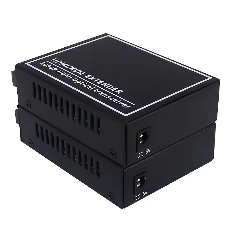 HTOC HDMI Faser Konverter 1080P HDMI Audio Und Video Extender HDMI Video Fiber Optic Transceiver SC Interface EIN Paar (20km)