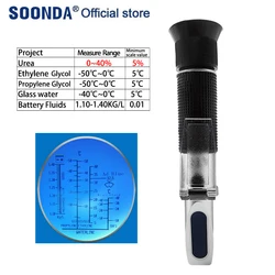 Automobile Urea Concentration Meter Glass Cleaner Antifreeze Freezing Point Meter Cell Battery fluid Specific Gravity Tester