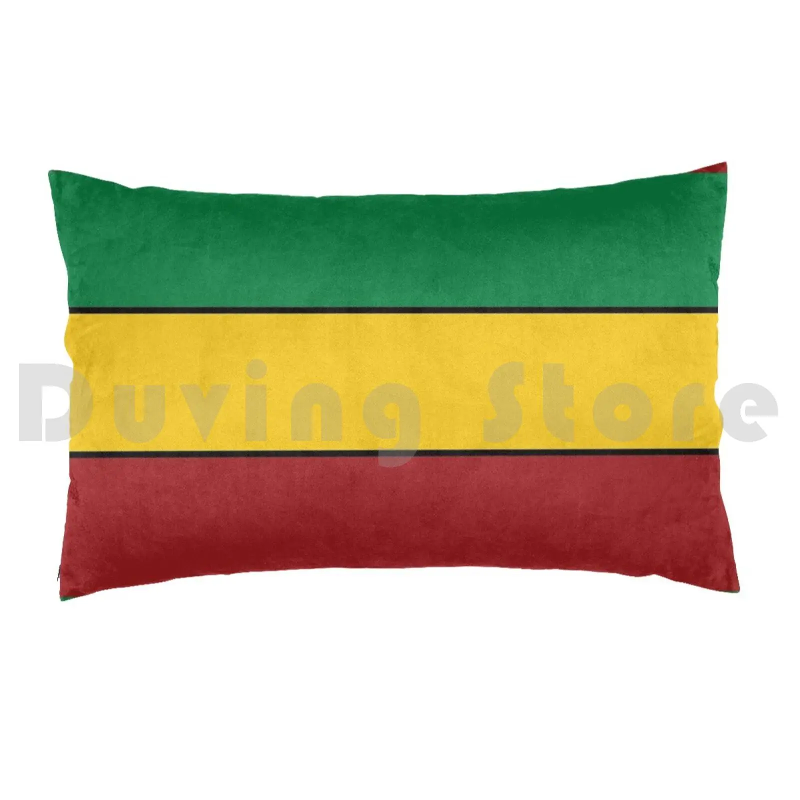 Rasta Stripes Pillow Case Printed 50x75 Rasta Stripes Rasta Rasta Jah Lion Tuff Lion Order Reggae Ethiopia