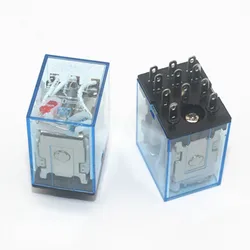 1 PCS Micro Mini Relay HH53P MY3NJ MY3 11-Pin DC12V/DC24V/DC110V/AC220V Coil General Purpose Intermediate Electromagnetic