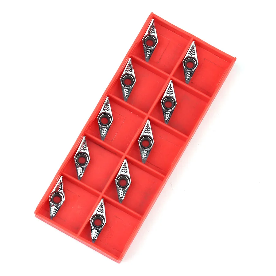 Inserts de découpe internes en carbure cémenté, en aluminium pour tour CNC VBGT110302 AK H01 VBGT110308 AK H01
