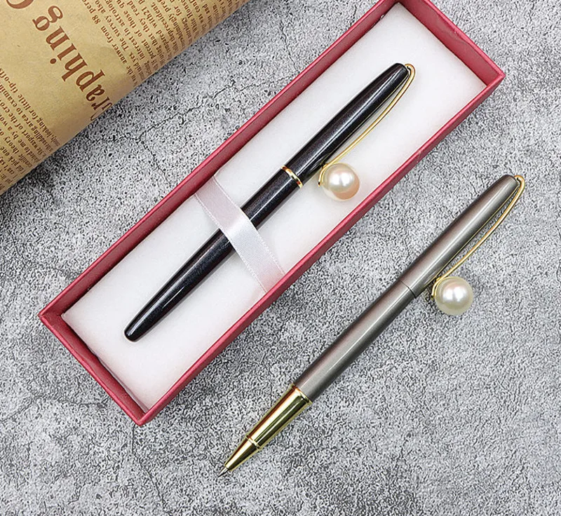 

Japan And Korea Fashion Pearl Metal Signature Pen,signature Pen, Personalized Gift Pen, Gel Pen