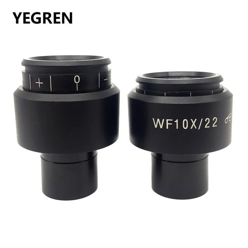 One piece WF10X/22 High Eyepoint Eyepiece Lens for Biological Microscope 22mm Diopter Adjustment WF10X 10X Fully Coated Ocular