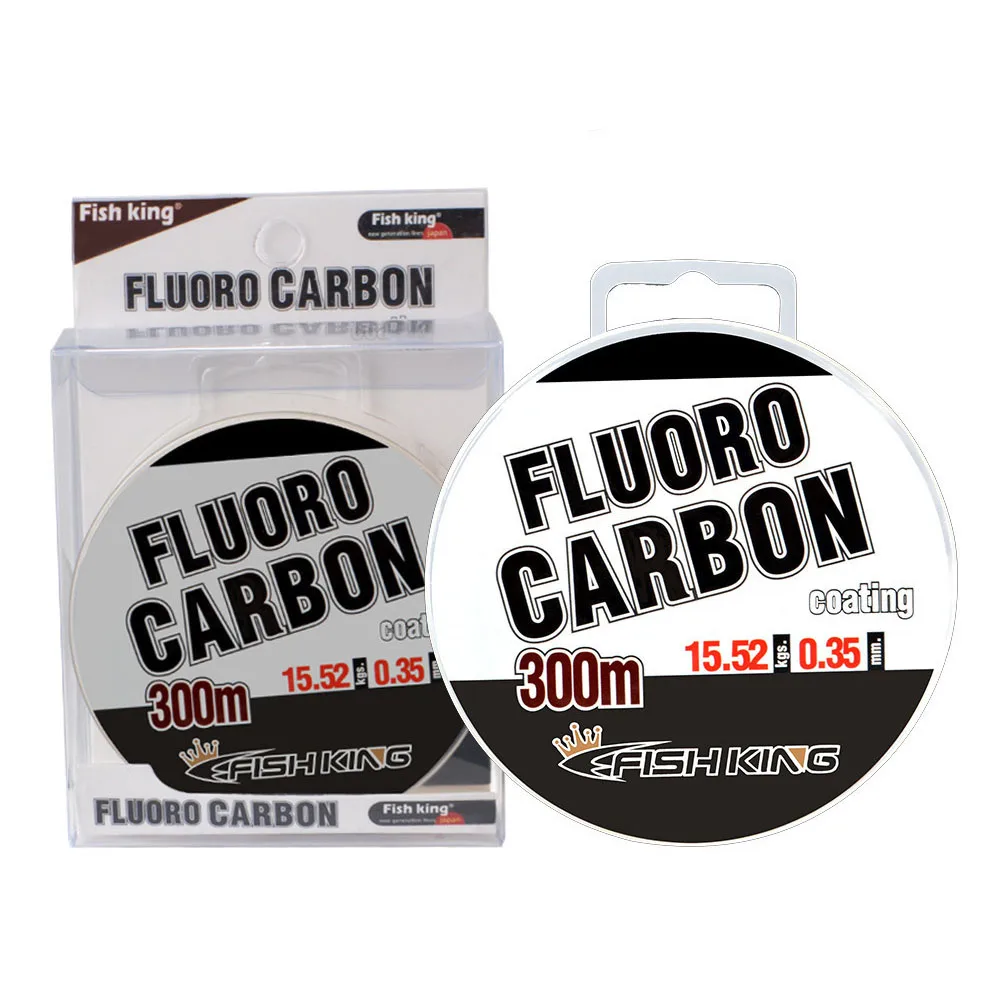 Full Sink Fluorocarbon Fishing Line 300m 0.30mm-0.50mm 100% Monofilament Carp Fishing Lines Leader Japanese Carbon Fiber Line