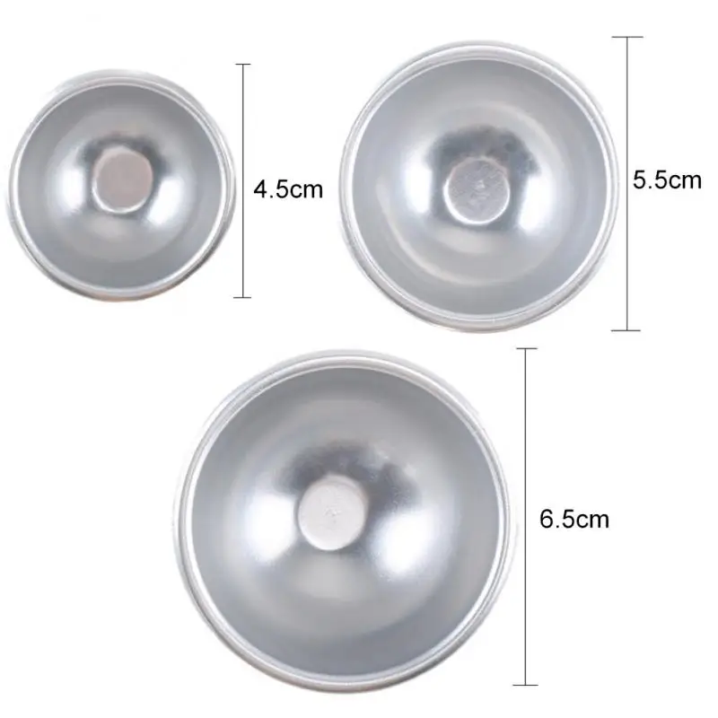 6Pcs DIY Bath Bombs Molds Sphere Soap Mold Multiple Sizes Round Ball Molds Supplies for Soap Making Bathroom Soap Make Tools