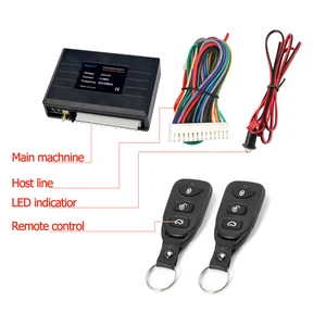 Universal car alarm systems, central kit self, door lock, keyless app, remote control, input system, center lock 12 Main Sales Control Volvo Alarm - №3