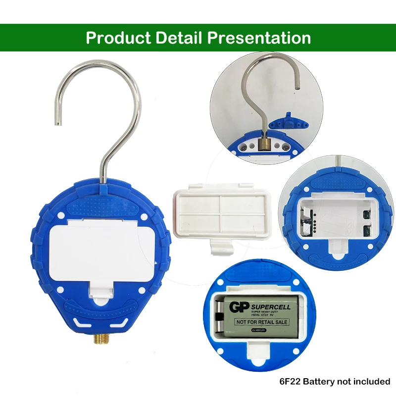 Pressure Gauge Refrigeration Digital Manifold Tester Vacuum Pressure Meter HVAC Temperature Tester Freon Pressure