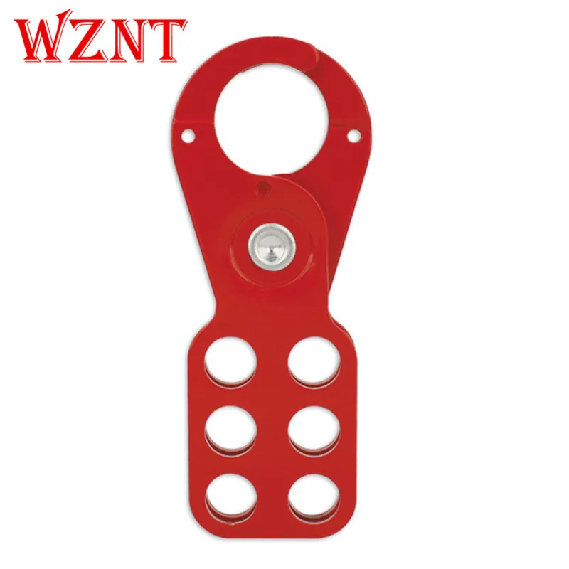 1'' 1.5'' 25mm 38mm 6 Lock Hasp Red Power Coated Safety Lockout Hasp