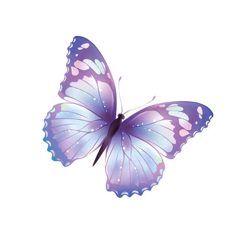 RuleMyLife  14.9CM*14.1CM Gorgeous Butterfly Decal PVC Motorcycle Car Sticker 11-00649