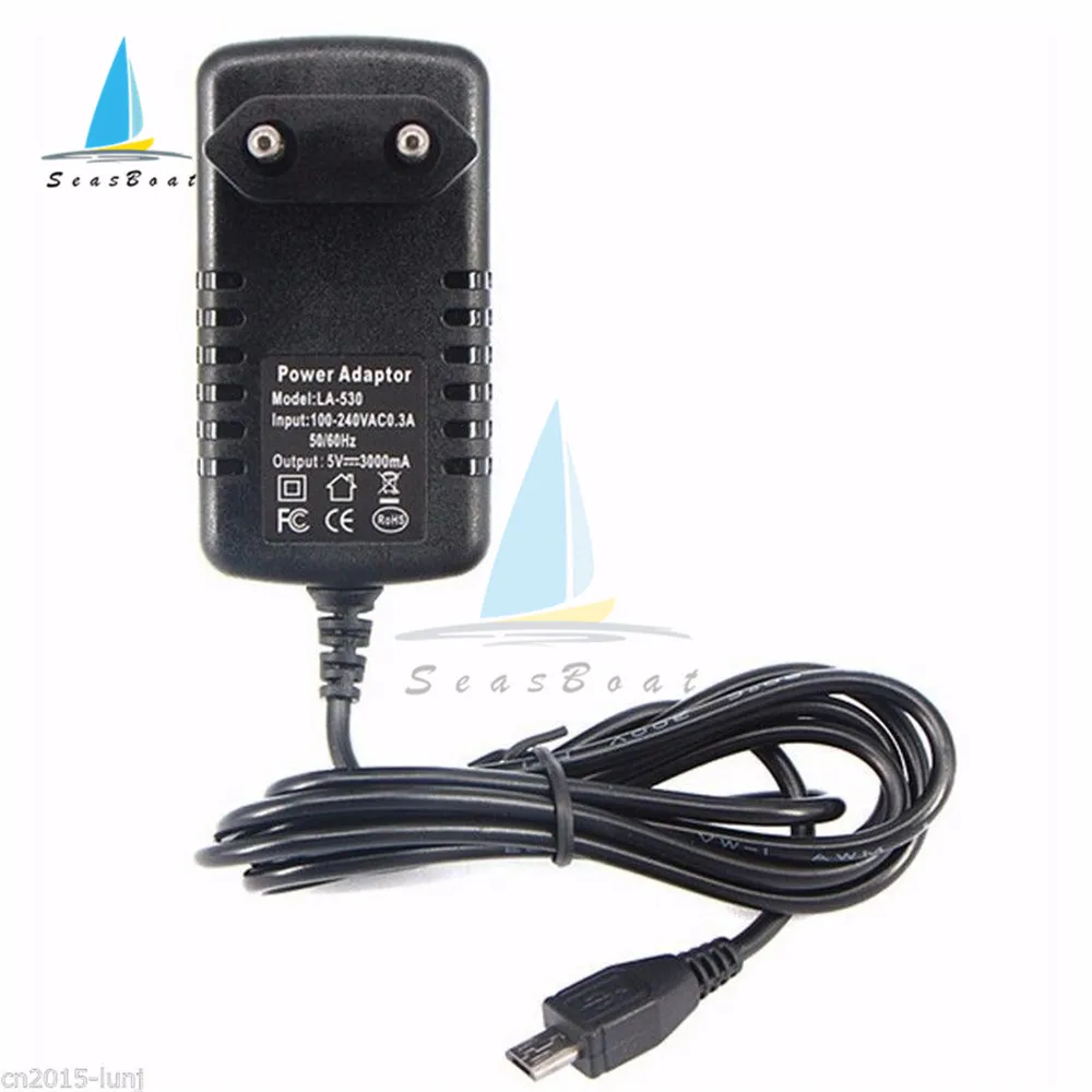 AC 100-240V DC 5V 3A Micro USB AC to DC Universal Power Adapter Supply Charger Adapter EU Plug