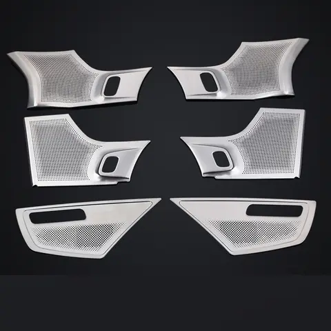 어쿠스틱 스피커 장식 스테인레스 스틸 자동차 부품 자동차 스티커 도어 도어 경적 볼보 XC90 2015 2016 2017 2018 2019 2024