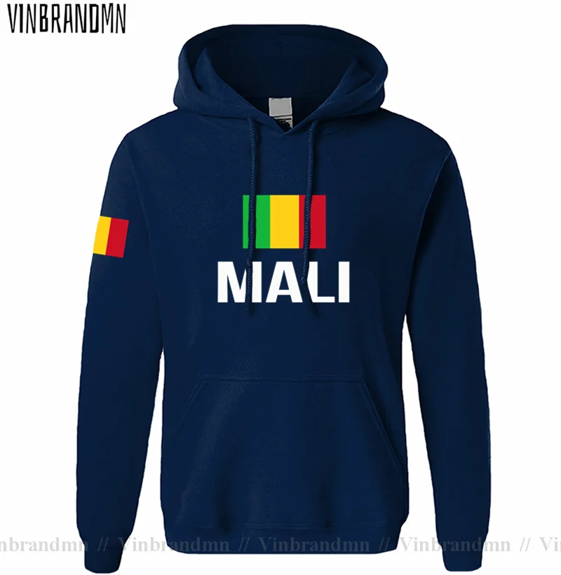 Sudadera con capucha de la República de Mali para hombre, ropa de calle de hip hop, chándal de fútbol nacional, país deportivo, MLI, Malian