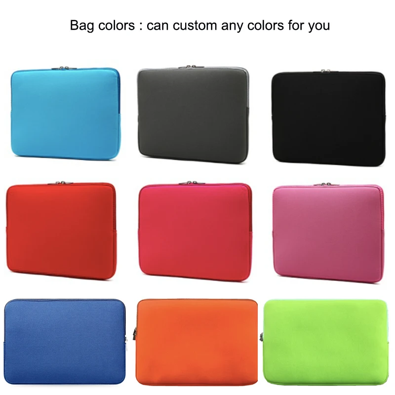 100pcs/lot Personalized LOGO Neoprene Computer Bags 13 inch Laptop Sleeve Case Bag 12 Inch Bag Sleeve Cover