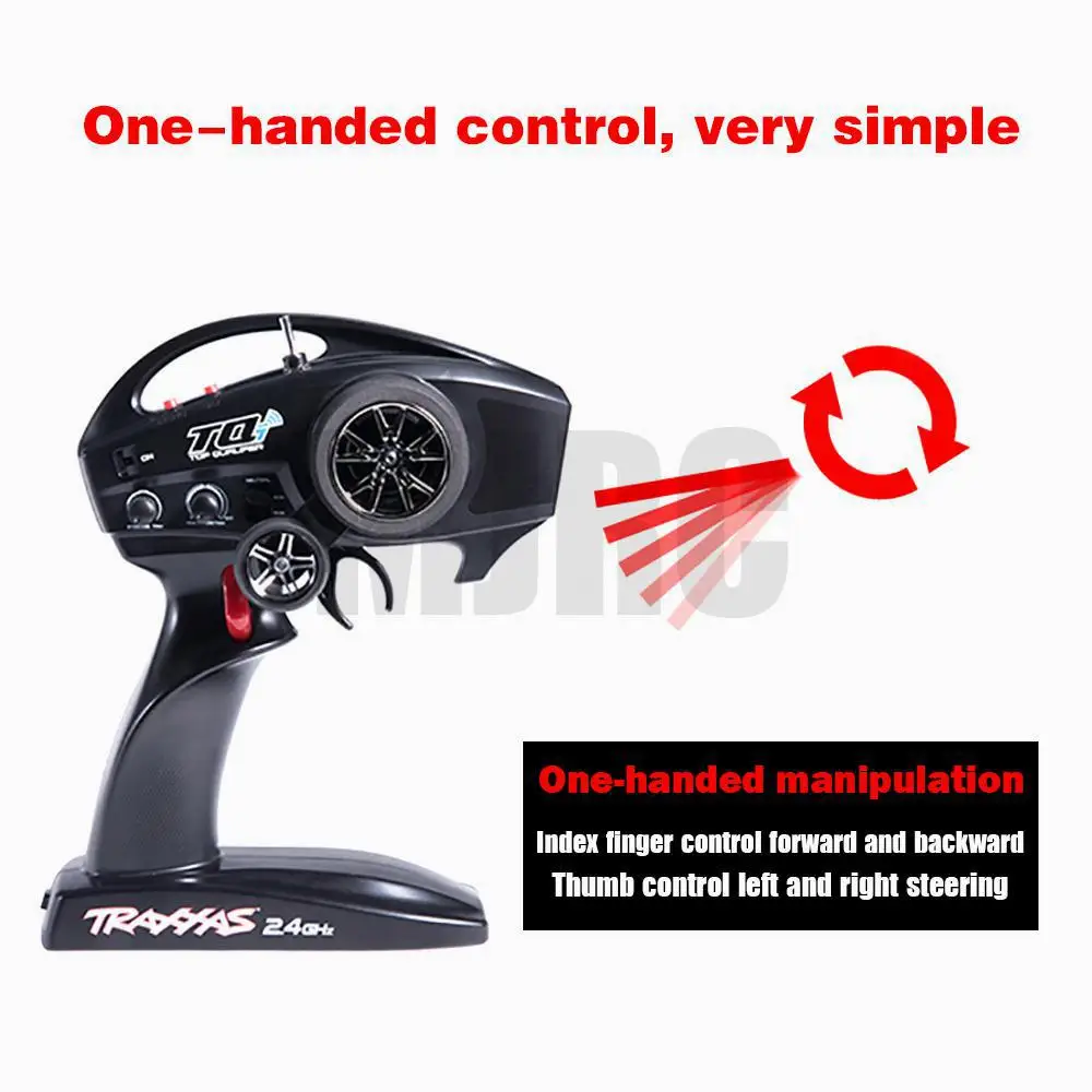 AJRC TQI One-Hand Steering Wheel Controller for 1/10 Rc Tracked Vehicle Trax SUMMIT X-MAXX E-REOV Trx4 BRONCO Trx-6 Tactics