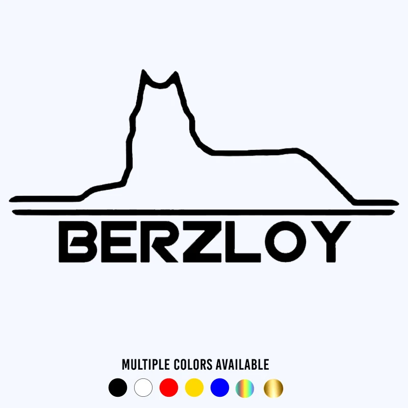20x10cm  Funny Vinyl Decal BERZLOY Car Sticker Waterproof Stickers on Truck Bumper Rear Window