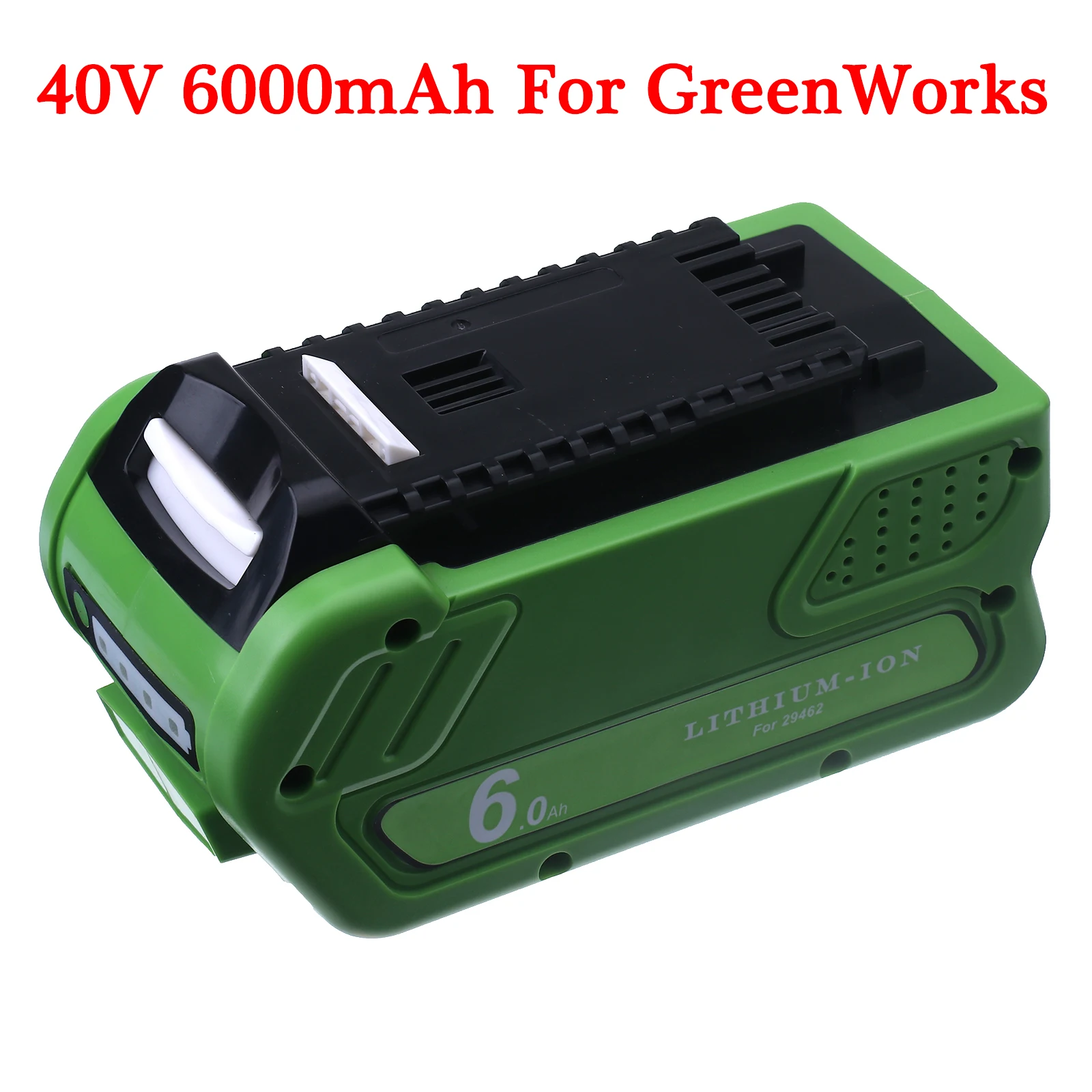 

40V 6000mAh Rechargeable Replacement Battery For Creabest 200W GreenWorks G-MAX GMAX 29462 29472 22272 29252 25312 29717 Battery